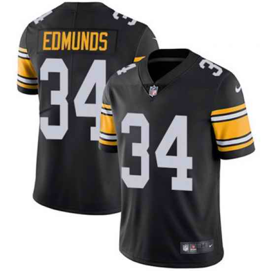 Nike Steelers #34 Terrell Edmunds Black Alternate Mens Stitched NFL Vapor Untouchable Limited Jersey